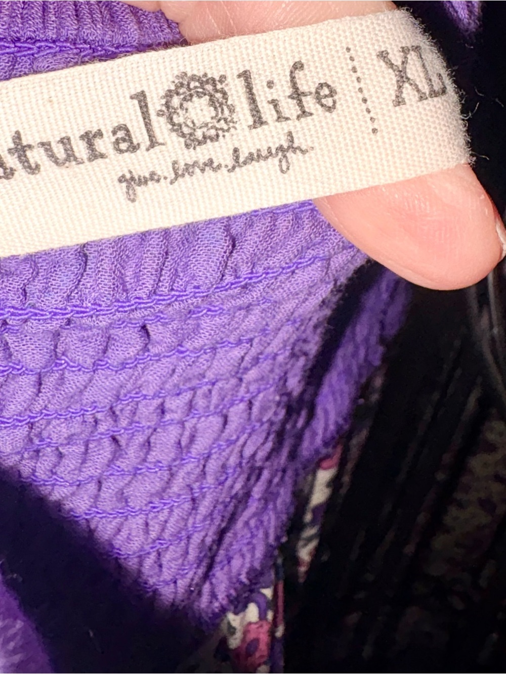 Natural Life Bohemian Floral Maxi Dress in Purple and Cream - Picture 6 of 8